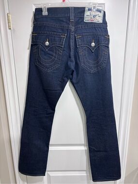 True Religion Navy Straight Jeans